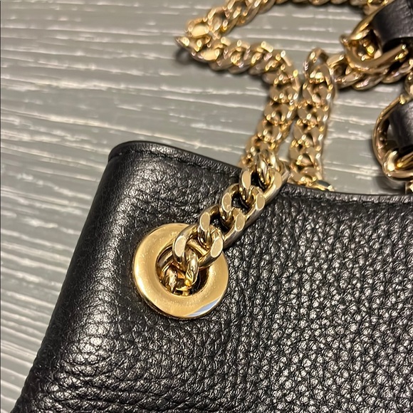 Michael Kors Black Pebbled Leather Shoulder Bag - Picture 9 of 11